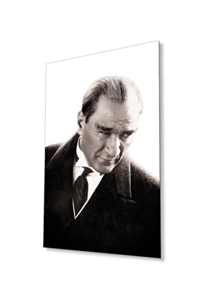 Atatürk Cam Tablo 4mm Dayanıklı Temperli Cam, Atatürk Glass Wall Art
