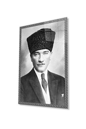 Atatürk Cam Tablo 4mm Dayanıklı Temperli Cam, Atatürk Glass Wall Art