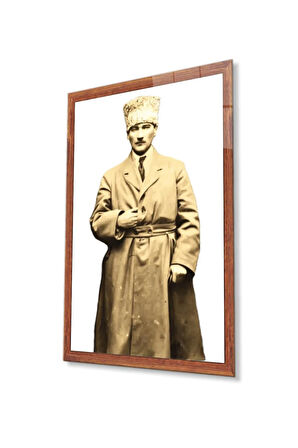 Atatürk Cam Tablo 4mm Dayanıklı Temperli Cam, Atatürk Glass Wall Art