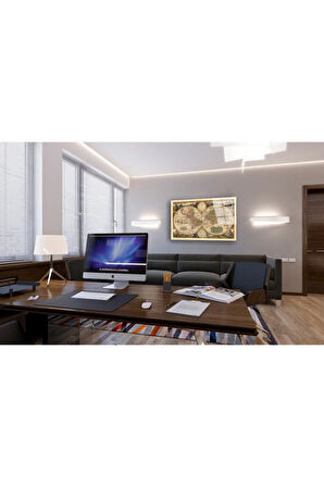 Dünya Haritası 7 Cam Tablo