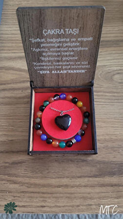 🪨 Çakmak Taşı (Flint) Doğal Taş Bileklik & Kolye(koruyucu ve güç verici)