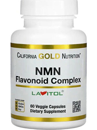 California Gold Nmn Nad Öncüsü Nicotinamide Mononucleotide+Apigenin Flavonoid 175 Mg 60 Veggie Caps