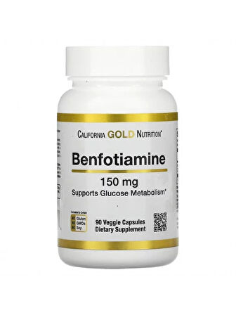 California Gold Nutrition B1 Benfotiamine 150 Mg - 90 vegan Kapsül