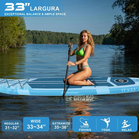 Kamera Aparatlı Stand up Paddle Board 335x84x15 cm ölçülerinde Şişme sörf TAHATSI FULL SET