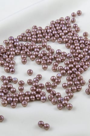 Açık Kahve 5 mm Cam İnci Boncuk Aksesuar Takı Malzemesi (30 Gr 160 Adet)