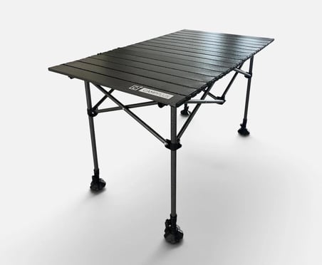 Campplus Yayla Büyük Boy Katlanabilir Kamp Masası Teleskopik Ayaklı 95X55 cm