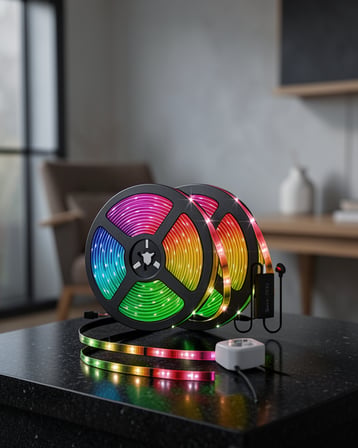 Müzik Duyarlı Renkli LED Şerit USB Bağlantılı UCZ10MŞERİTLED-5