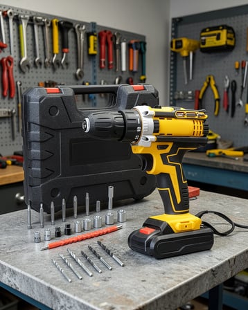 Çift Bataryalı Metal Dişli Darbeli Şarjlı Matkap Seti UCZMATKAPSETİ1