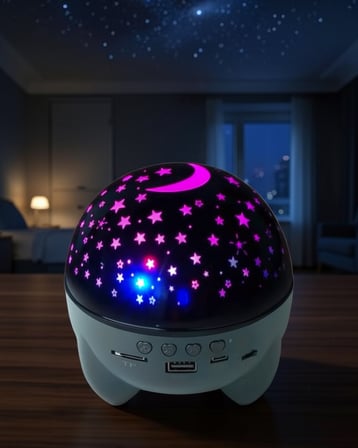 Gece Lambası Yıldız Yansıtmalı Şarjlı Taşınabilir UCZYL666STAR3