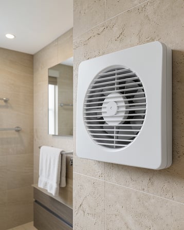 150 mm Duvar Tavan Aspiratör 320 m³/h Hava Aktarım Kapasiteli