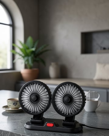 Çift Fanlı Mini Vantilatör UCZZMARSX666-2