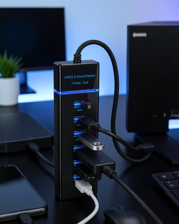 7 Port USB 3.0 Hub 5Gbps UCZZOKM307-1