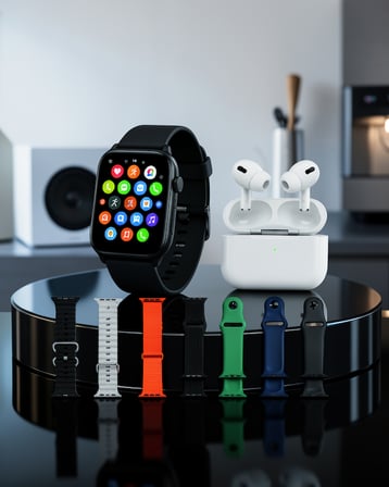 Akıllı Saat ve Bluetooth Kulaklık Seti 7 Kordonlu UCZZS1000PROMAX-2