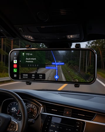 Dokunmatik Ayna Carplay Araç Kamera Ekranı UCZZTSAYNACARPLAY-3