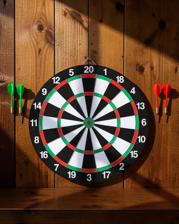 12 İnç Dart Tahtası 4 Dart Ok Dahil UCZZZ12İNÇDART-3