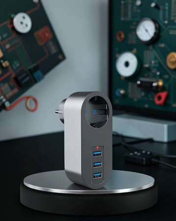 Akım Korumalı 2500W Priz – 3 USB Çıkışlı UCZZZ3400PRİZ-1