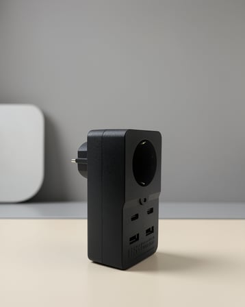 Akım Dengelemeli Priz 2500W 4 USB Type C Çıkışlı UCZZZ3438PRİZ-2
