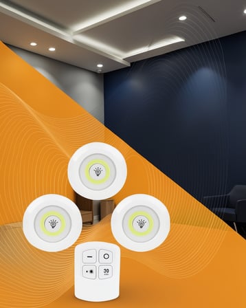 Uzaktan Kumandalı 3 Lü Spot LED Işık Seti UCZZZ3LÜSPOTLEDIŞIKKKKKK1