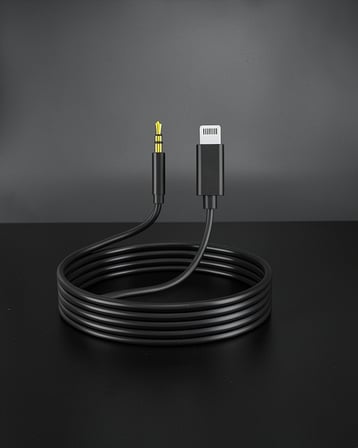 AUX Kablo 3.5 mm + Lightning 1 metre UCZZZİPHONEAUX-5