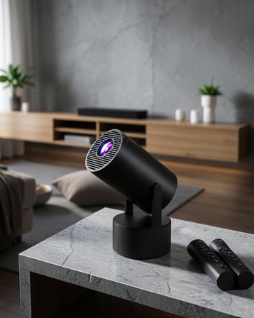 Akıllı Projeksiyon Cihazı 1080P Karaoke Mikrofonlu UCZZZKAREOKEPROJEKSİYON-5