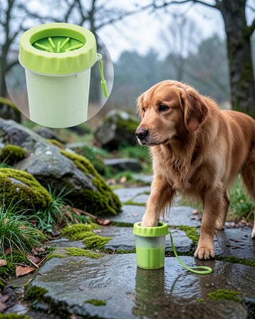 Köpek Pati Yıkama Kabı Orta ve Büyük İrkler İçin UCZZZKÖPEKAYAKYIKAMA-2