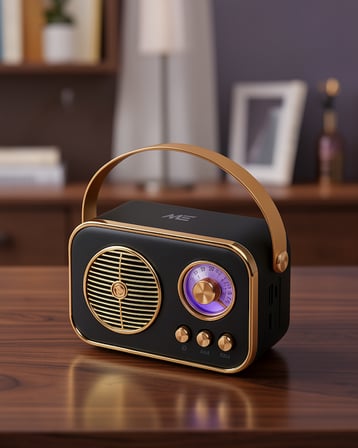 Vintage Bluetooth Radyo TF Kart ve FM Destekli UCZZZM4SPEAKER-5