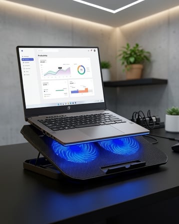 Laptop Soğutucu Fanlı Stand USB Portlu 8 Kademe UCZZZN99BİLGİSAYARFANI-2