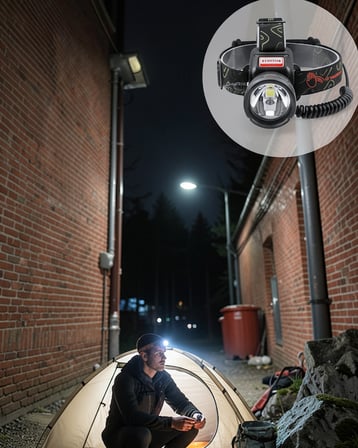 LED Kafa Feneri 3000 Lümen 30W Güçlü Aydınlatma UCZZZRT166KAFALAMBASI-2