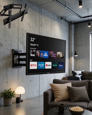 Hareketli Döner Eğimli TV Duvar Askısı 32-55 İnç UCZZZSH3255PLAZMATUTUCU-3