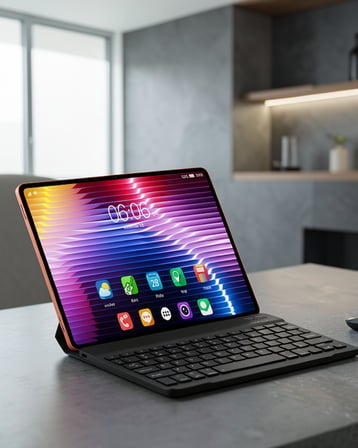Tablet Seti + Klavye + Stilüs + Kılıf + Ekran Koruyucu SP17 PRO MAX