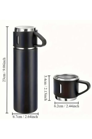 Termos Seti 316 Paslanmaz Çelik 500 ml Vakumlu UCZZZTERMOSSETİİ1