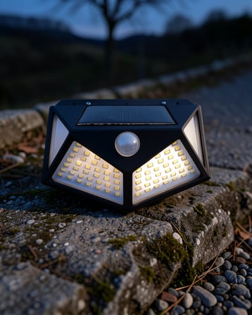Güneş Enerjili Duvar Lambası 100 LED UUCZDUVARLAMBASI