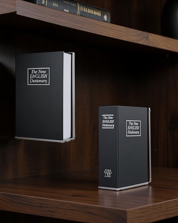 Gizli Kitap Kasa Çelik İçerikli Altın Anahtarlı UUCZKASA2