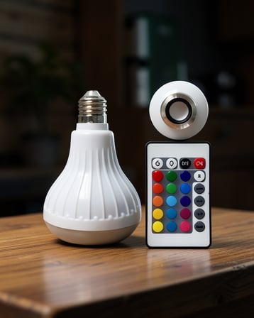 Akıllı LED Ampul RGB Renk Değiştirme UUCZZZLAMBAHOPARLÖRRR1