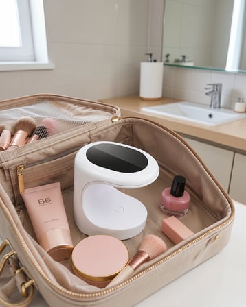 Mini Seyehat Oje Kurutucu UV Işıkli Protez Tırnak Model