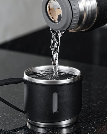 Termos Seti Paslanmaz Çelik 3 Bardaklı 500 Ml UUCZZZTERMOSSETİİ3