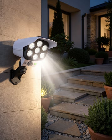 Solar Led Lamba Güneş Paneli İle Uzaktan Kumandalı Model