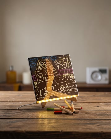 LED Işıklı Akrilik Yazı Tahtası XUCZIŞIKLIYAZITAHTASI