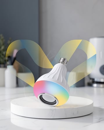 Bluetooth Hoparlörlü LED Ampul 12W XUCZLAMBAHOPARLÖRRR