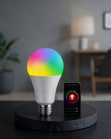 Akıllı LED Ampul 16 Milyon Renk RGBW XUCZRGBLAMBAAAA-1