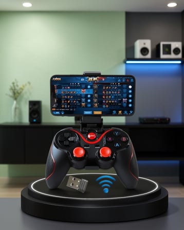 Bluetooth Oyun Kumandası 14 Tuşlu Çift Analog Joystick XUCZZX3GAMEPAD-2