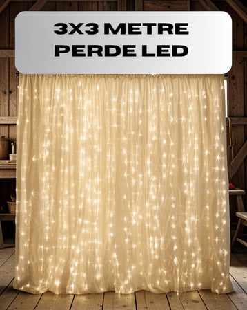 3x3 Perde LED Işık Şelale Model XUCZZZ3X3PERDELEDD-1