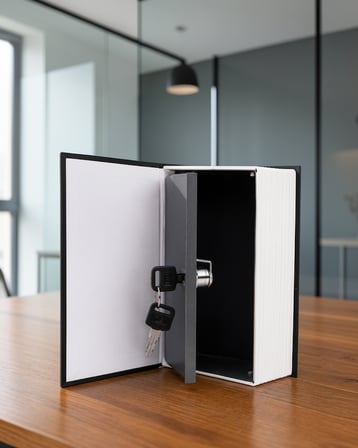 Gizli Kitap Kasa – Anahtarlı Metal İç Kasa XUCZZZKASA-2-1