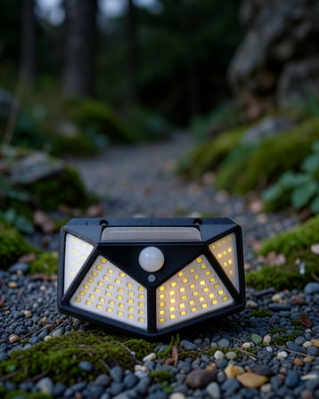 Güneş Enerjili 100 LED Hareket Sensörlü Dış Mekan Lamba XUUCZZZYX100LAMBA-1