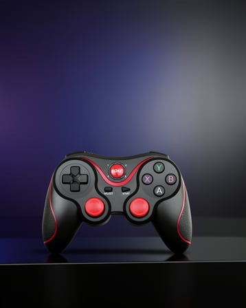 Kablosuz Oyun Kumandası Ergonomik Tasarım XXUCZX3GAMEPADD-10