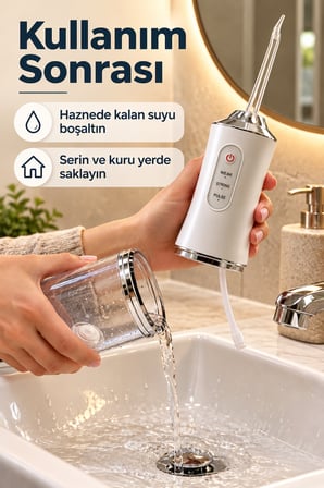 Ağız Duşu Zayıf Güçlü ve Darbeli Mod Seçenekli