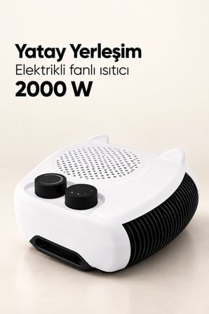 Elektrikli Fanlı Isıtıcı Soğuk Ilık ve Sıcak Hava Seçenekli