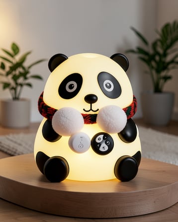 Renk Değiştiren Panda Silikon Gece Lambası bwr30renkdegıstırenpanda-5
