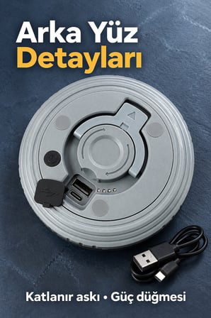 Şarjlı Kamp Lambası ve Çok Modlu LED Şerit Işık
