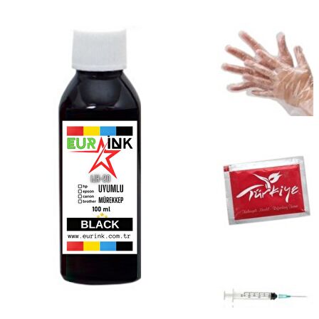 Hp Deskjet 4640 / 4645 / 4646 Yazıcı Uyumlu Kartuş Mürekkep Seti 100 ml Siyah